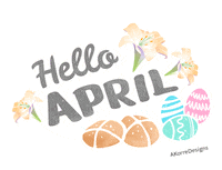 Spring April Sticker
