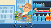 getbaff blue water cheering lady GIF
