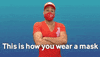 Mask Stay Safe GIF by Robert E Blackmon