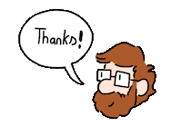 Animation Hugs Sticker