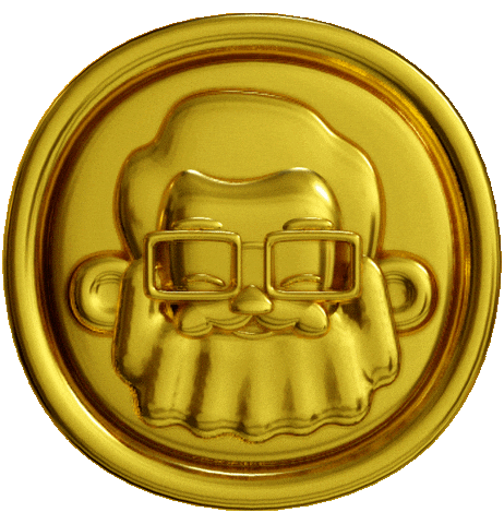 3D Gold Sticker by lomomolo