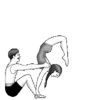 Moonkeypills pills acroyoga moonkey akroyoga Sticker