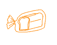 Toast Eating Sticker