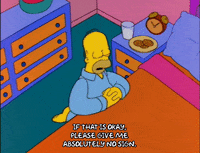 praying homer simpson GIF