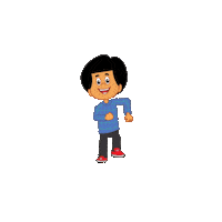 Correr Youtube Sticker by 3 Palavrinhas