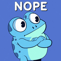 No Way Frog GIF by Croakey