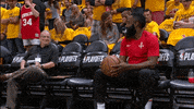 nba playoffs fist bump GIF by NBA