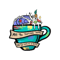 UnityCoffee unity graffiti coffee mug unity coffee Sticker