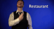 sign language restaurant GIF by Sign with Robert