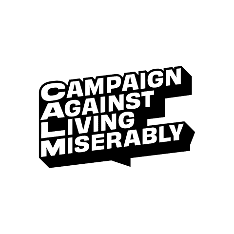Campaign Against Living Miserably Sticker by CALM