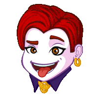 Smirk Tongue Out Sticker by Just  Dance