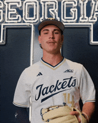 Georgia Tech Baseball GIF by Georgia Tech Yellow Jackets