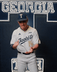 Georgia Tech Baseball GIF by Georgia Tech Yellow Jackets