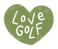 Golf Love Sticker by Catharina Stewart