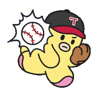 Baseball Ball Sticker by LG Uplus