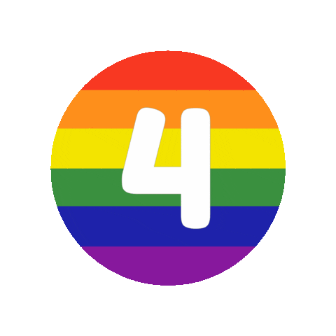 Rainbow Number Sticker