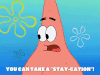 season 8 spongebob's runaway roadtrip: patrick's staycation GIF by SpongeBob SquarePants