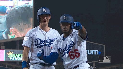 Flexing Los Angeles Dodgers GIF by MLB