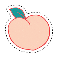 agenceDUNK french dunk peach peche Sticker