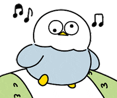 Dumb_bird lets go walking go walk Sticker