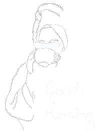 Tired Good Morning Sticker