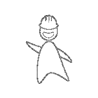 Bioedilicia persona builder hombre bioedilicia Sticker