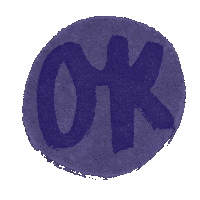 Blue Circle Ok Sticker by Unpopular Cartoonist