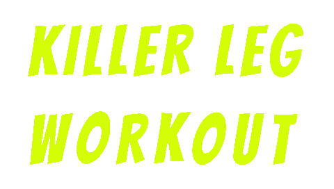 Workout Leg Day Sticker by Corey Calliet