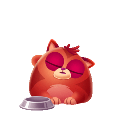 sleepy cat Sticker by Tactile Games