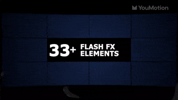 Animated flash overlay visual effects animation