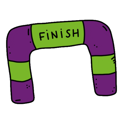 Finish Line Running Sticker by ReesLeisure