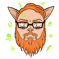 veinityfair werewolf forensic werewolf ginger werewolf fwerewolf Sticker