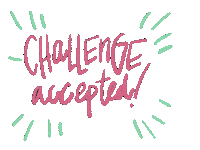 Challenge Accepted Workout Sticker by Tara Laferrara