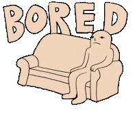 Bored Sticker by Vienna Pitts