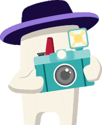 Vintage Photo Sticker by Origen Peregrino