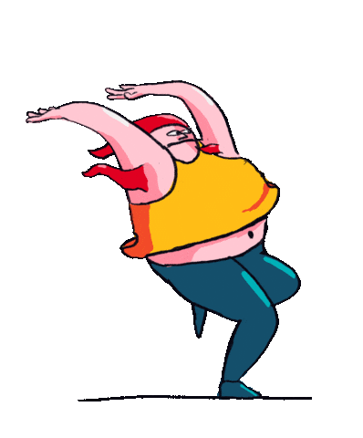 Here I Come Running Sticker by gasta