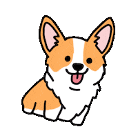 Corgi Bertl Sticker by Jugendtagung