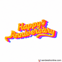 Happy Anniversary Congrats GIF by sendwishonline.com