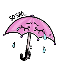 Sad Pink Sticker by Jhessica Murray (Jay Jay Draws)