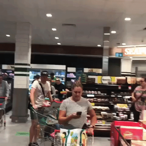 Long Queues Outside Brisbane Supermarket Ahead of COVID-19 Lockdown