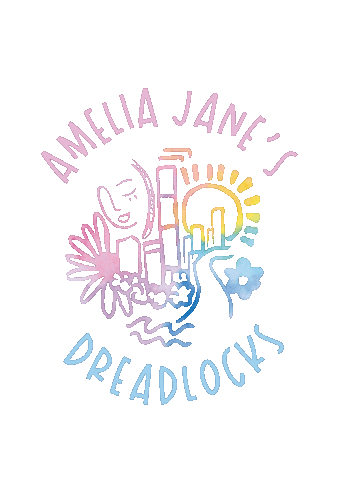 Logo Dreads Sticker by Amelia Jane's Dreadlocks