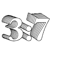 adrianvalia 3 three 7 seven Sticker