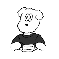 gomazii dog bear mask covid19 Sticker