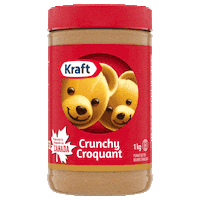 kraftpeanutbutter_ca bears sandwich jam smooth Sticker