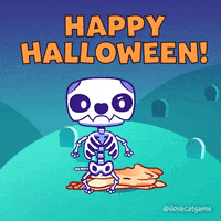 Trick Or Treat Cat GIF by Mino Games