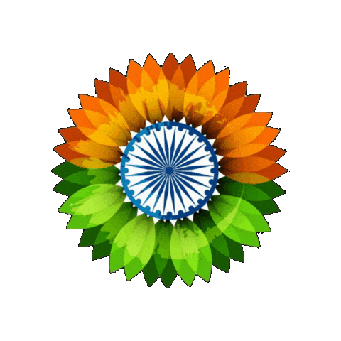 AlishaJamir giphygifmaker india flag independence day Sticker