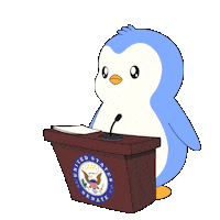 Public Speaking What Sticker by Pudgy Penguins