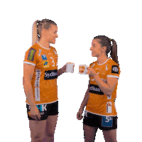 OdenseHaandbold orange handball kaffe handbold Sticker