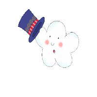 NinaAndOlga yay hat bounce festa Sticker