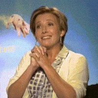Happy Emma Thompson GIF